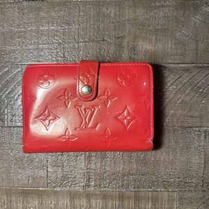 Louis Vuitton Vibrant Red Embossed Wallet